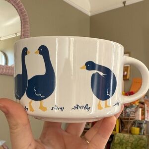 Vintage Blue and White goose Mug